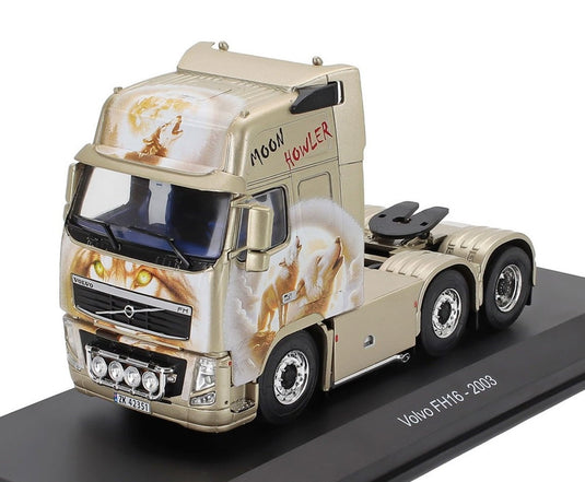 VOLVOボルボ FH16 トラクター トラック 2003 MOON HOWLER ベージュ HACHETTE-TRUCK-TUNING-COLLECTION / EDICOLA 1/43 ミニカー