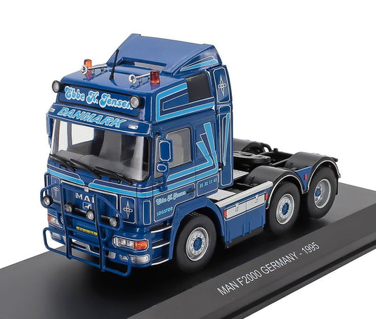 MANマン F2000 トラクター トラック ドイツ 1995 ブルー HACHETTE-TRUCK-TUNING-COLLECTION / EDICOLA 1/43 ミニカー