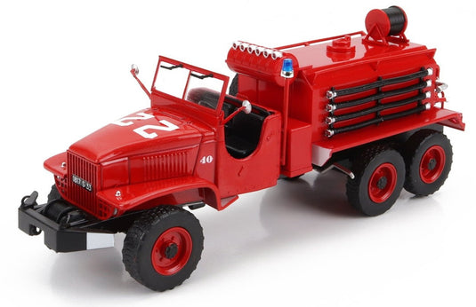 GMCジーエムシー CCKW 353 タンク車 1960 消防車 レッド HACHETTE-CAMIONS-&-VEHICULES-DE-SAPEURS-POMPIERS-COLLECTION / EDICOLA 1/43 ミニカー