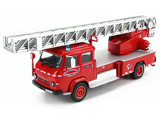 SAVIEM - 57 TRUCK SCALA 1977 - FIRE ENGINE - VIGILI DEL FUOCO - FEUERWEHR - RED SILVER/EDICOLA 1/43ミニカー
