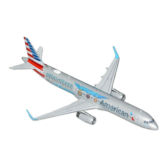 アメリカン航空 American Airlines エアバス A321 メダル・オブ・オナー特別塗装 N167AN / GeminiJets 1/200 飛行機模型 旅客機