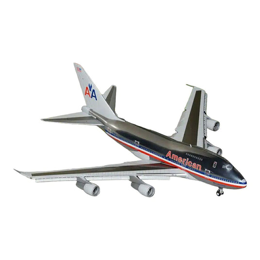 アメリカン航空 American Airlines ボーイング 747SP N601AA 「747 ラグジュアリーライナー」 フラップダウン ポリッシュ仕様 / GeminiJets 1/200 飛行機模型 旅客機