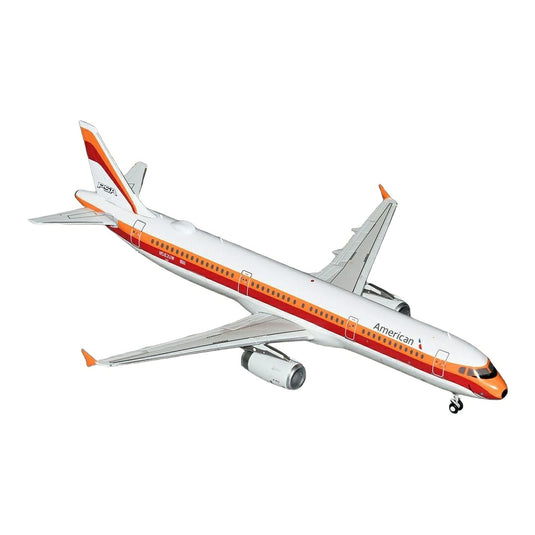 アメリカン航空 American Airlines エアバス A321-200 N582UW PSAレトロ塗装 / GeminiJets 1/200 飛行機模型 旅客機