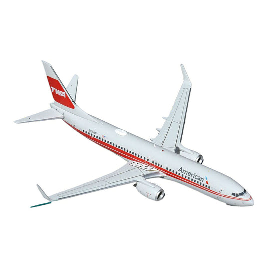 アメリカン航空 American Airlines ボーイング 737-800W N915NN TWAヘリテージ塗装 / GeminiJets 1/200 飛行機模型 旅客機