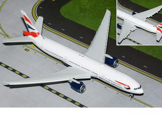 ブリティッシュ・エアウェイズ British Airways ボーイング 777-200ER G-YMMS フラップダウン仕様 / GeminiJets 1/200 飛行機模型 旅客機
