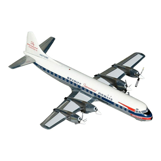 ブラニフ・インターナショナル Braniff International Airways ロッキード L-188A エレクトラ N9709C / GeminiJets 1/200 飛行機模型 旅客機