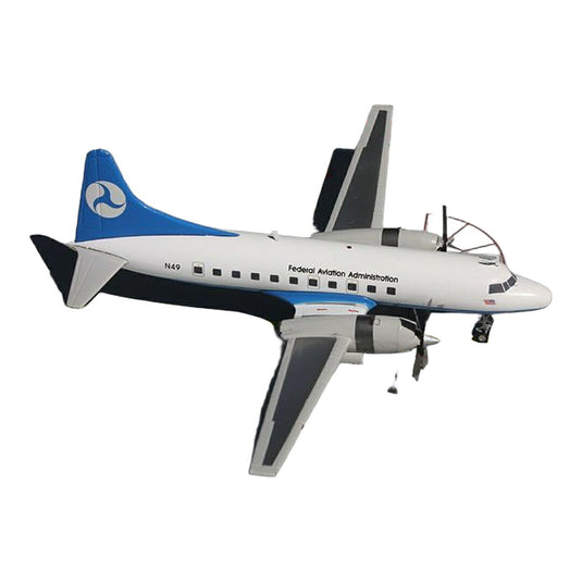 アメリカ連邦航空局 Federal Aviation Administration (FAA) コンベア CV-580 N49 / GeminiJets 1/200 飛行機模型 旅客機