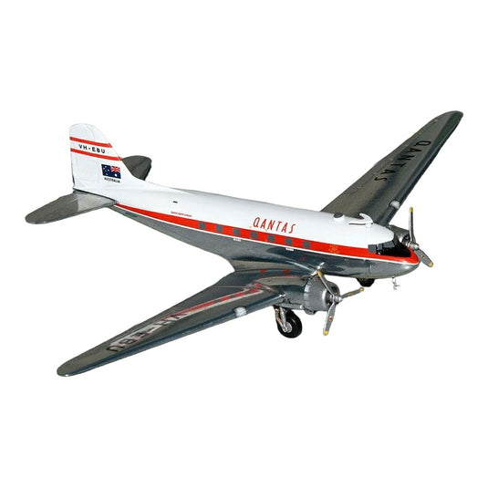 カンタス航空 Qantas ダグラス DC-3 VH-EBU / Gemini 1/200 飛行機模型 旅客機