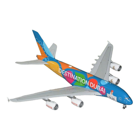 エミレーツ Emirates エアバス A380-800 A6-EES 「DESTINATION DUBAI」特別塗装 / GeminiJets 1/200 飛行機模型 旅客機