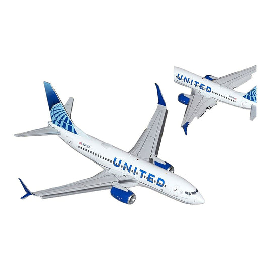 ユナイテッド航空 United Airlines ボーイング 737-700 N21723 新塗装 フラップダウン仕様 / GeminiJets 1/200 飛行機模型 旅客機