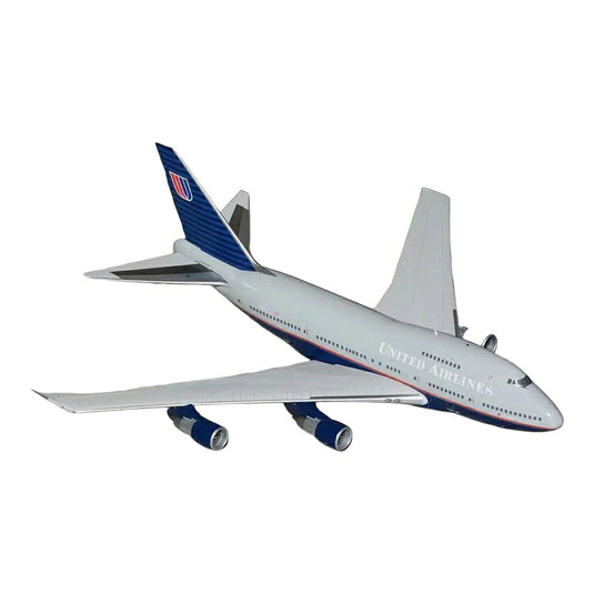 ユナイテッド航空 United Airlines ボーイング 747SP N145UA バトルシップ塗装 / GeminiJets 1/200 飛行機模型 旅客機