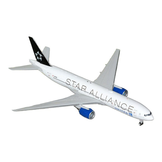 ユナイテッド航空 United Airlines ボーイング 777-200ER スターアライアンス塗装 N77022 / GeminiJets 1/200 飛行機模型 旅客機