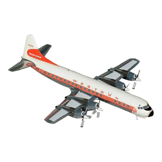 ウエスタン航空 Western Airlines ロッキード L-188A エレクトラ N7139C / Gemini 1/200 飛行機模型 旅客機