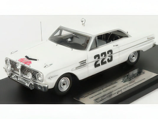 FORD USA - FALCON FUTURA (night version) N 223 RALLY MONTECARLO 1963 B.LJUNGFELDT - G.HAGGBOM - WHITE/GOLDVARG 1/43ミニカー