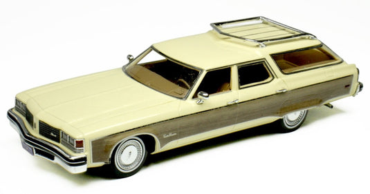 【予約】2026年発売予定Oldsmobileオールズモビル Custom Cruiserカスタムクルーザー SW ステーションワゴン 1976 クリームウッド / GOLDVARG 1/43 ミニカー