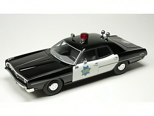 【予約】12月以降発売予定FORD USA ギャラクシー SFPD サンフランシスコ警察 1970 ブラックホワイト/ GOLDVARG 1/43 ミニカー