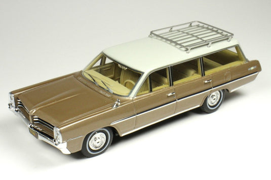 【予約】2026年発売予定Pontiacポンティアック Safariサファリ SW ステーションワゴン 1964 サドルブロンズ / GOLDVARG 1/43 ミニカー