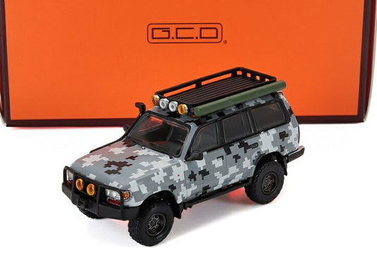 Toyotaトヨタ Land Cruiserランドクルーザー 80 1991 Camouflageカモフラージュ / GCD 1/64 ミニカー