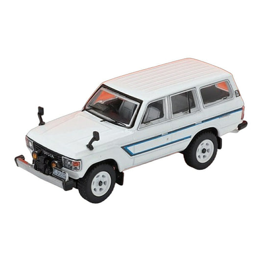 Toyotaトヨタ ランドクルーザー 60 1982 ホワイト ブルー / GCD 1/64 ミニカー