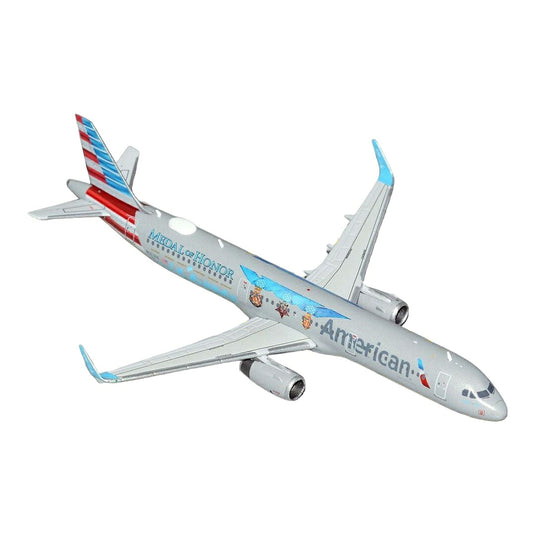 アメリカン航空 American Airlines エアバス A321 Medal of Honor 特別塗装 N167AN / GeminiJets 1/400 飛行機模型 旅客機