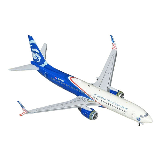 アラスカ航空 Alaska Airlines ボーイング 737-800S N570AS Honoring Those Who Serve 特別塗装 / GeminiJets 1/400 飛行機模型 旅客機