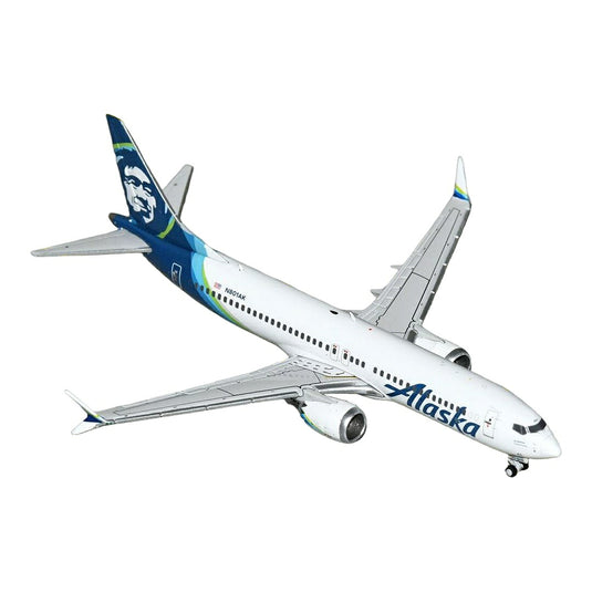 アラスカ航空 Alaska Airlines ボーイング 737-MAX8 N801AK / Gemini 1/400 飛行機模型 旅客機