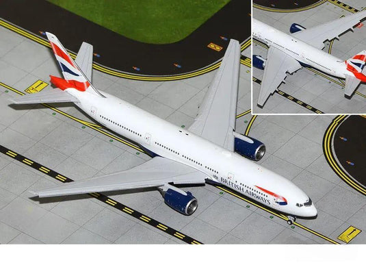 ブリティッシュ・エアウェイズ British Airways ボーイング 777-200ER G-YMMS フラップダウン仕様 / GeminiJets 1/400 飛行機模型 旅客機
