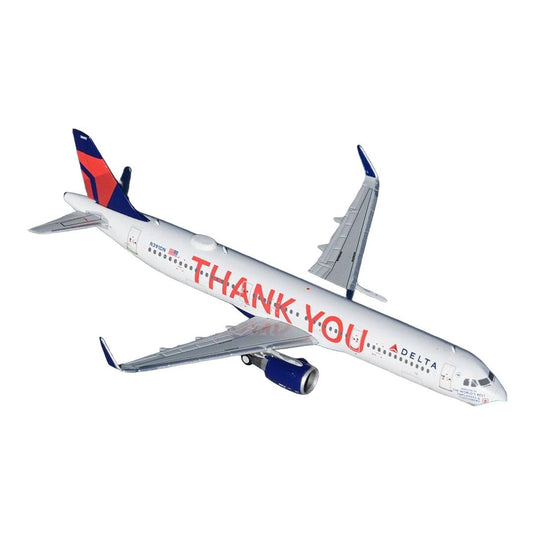 デルタ航空 Delta Air Lines エアバス A321 「Thank You」特別塗装 N391DN / GeminiJets 1/400 飛行機模型 旅客機