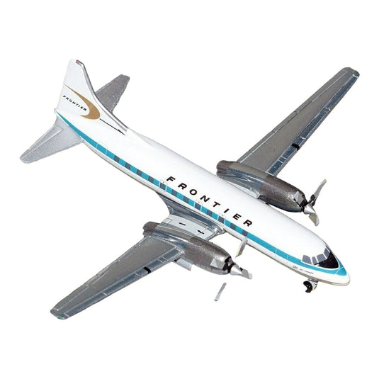 フロンティア航空 Frontier Airlines コンベア CV-580 1960年代塗装 N731117 / Gemini 1/400 飛行機模型 旅客機