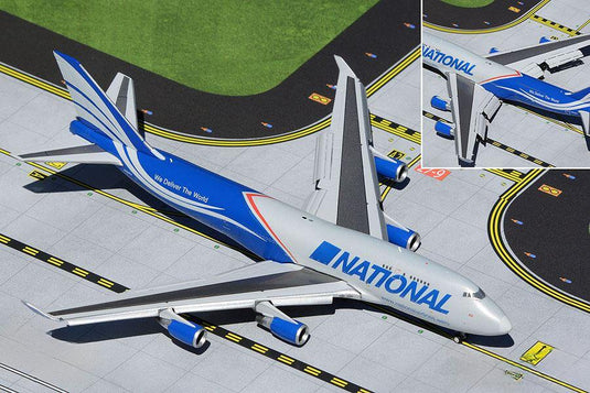 ナショナル・エアラインズ National Airlines ボーイング 747-400BCF フラップダウン仕様 N952CA / GeminiJets 1/400 飛行機模型 貨物機