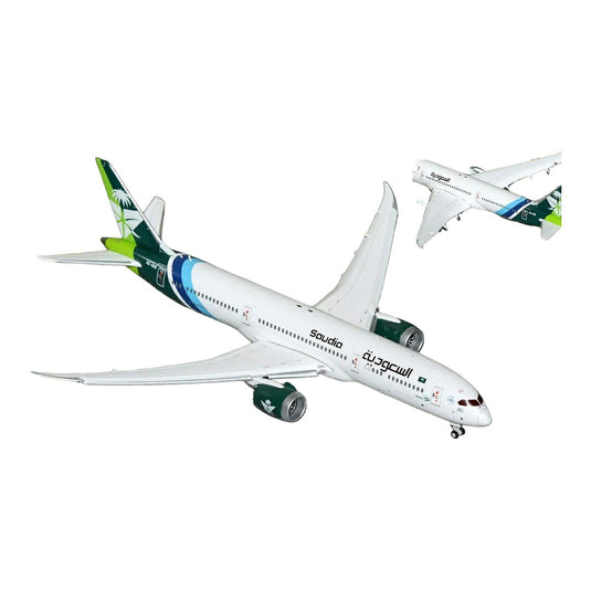 サウディア サウジアラビア航空 Saudia Saudi Arabian Airlines ボーイング 787-9 HZ-ARB フラップダウン仕様 / GeminiJets 1/400 飛行機模型 旅客機
