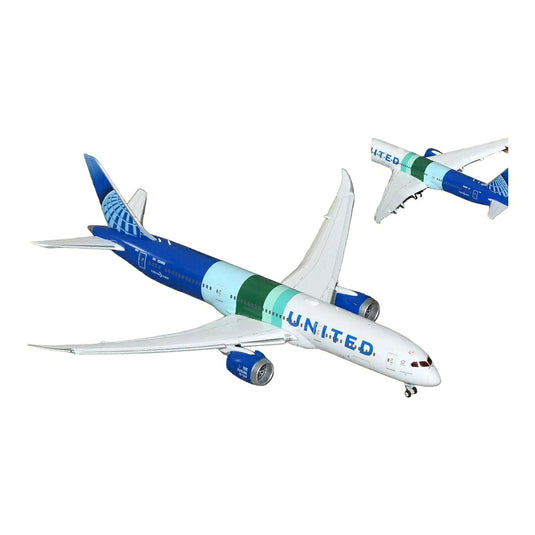 ユナイテッド航空 United Airlines ボーイング 787-9 N24988 フラップダウン仕様 / GeminiJets 1/400 飛行機模型 旅客機