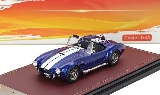 Ford USAフォードUSA Shelby Cobraシェルビーコブラ 427 S/C スパイダー オープン 1966 ブルーホワイト / GLM 1/43 ミニカー
