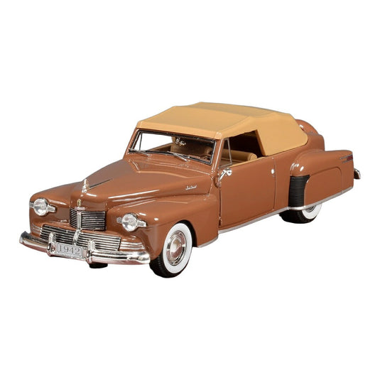 【予約】2026年発売予定 Lincolnリンカーン Continentalコンチネンタル カブリオレ 1942 ブラウン / GLM 1/43 ミニカー