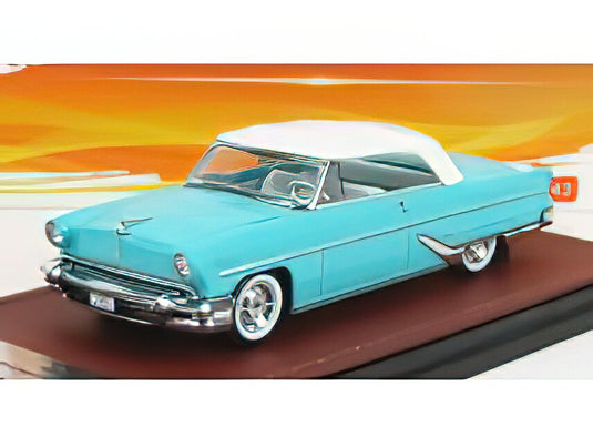 LINCOLN - CAPRI CONVERTIBLE SOFT-TOP CLOSED 1955 - TAOS TURQUOISE WHITE/GLM-MODELS 1/43模型モデルキット