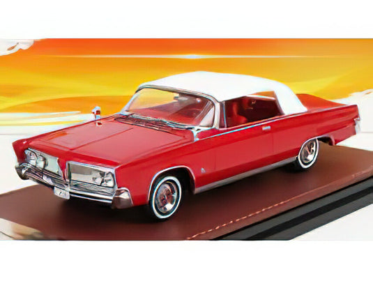 IMPERIAL CROWN CONVERTIBLE SOFT-TOP CLOSED 1964 RED WHITE/GLM-MODELS 1/43ミニカー