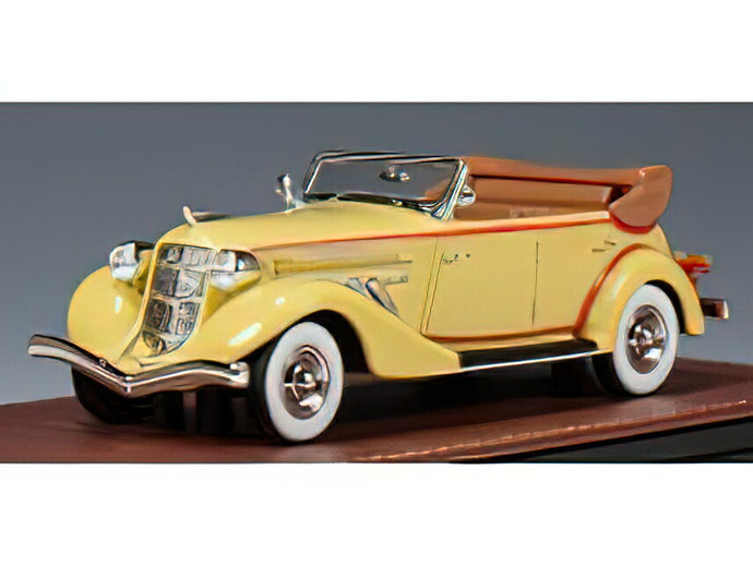 【予約】12月以降発売予定AUBURN 851 SUPERCHARGED PHAETON CABRIOLET OPEN 1935 YELLOW/GLM-MODELS 1/43ミニカー