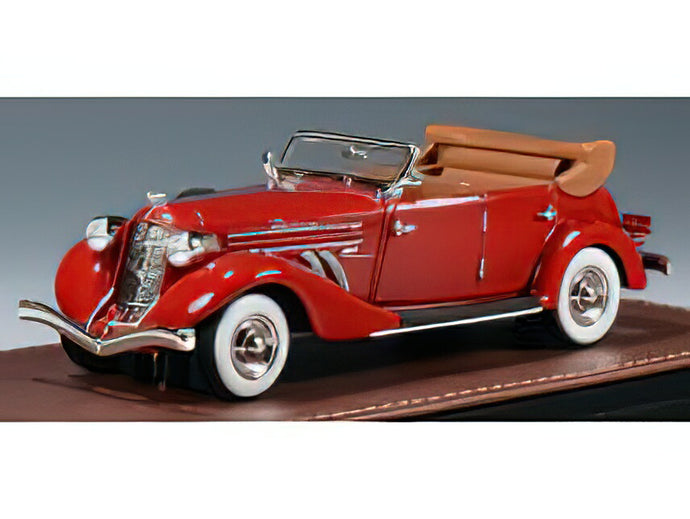 【予約】12月以降発売予定AUBURN 851 SUPERCHARGED PHAETON CABRIOLET OPEN 1935 RED/GLM-MODELS 1/43ミニカー