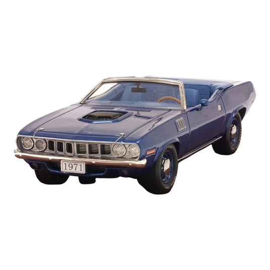 Plymouthプリムス Hemi Cudaヘミクーダ コンバーチブル 1971 トゥルーブルーメタリック 109台限定 / GLM MODELS 1/43 ミニカー