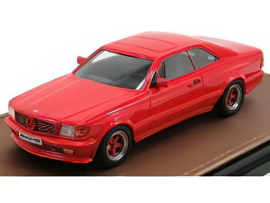 MERCEDES BENZ S-CLASS 560SEC 6.0 AMG (C126) COUPE 1984 RED/GLM-MODELS 1/43ミニカー