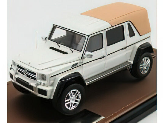 MERCEDES BENZ G-CLASS G650 LANDAULET CLOSED MAYBACH 2017 WHITE/GLM-MODELS 1/43ミニカー