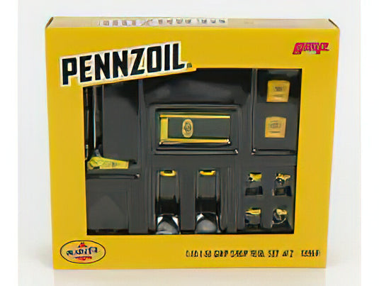 アクセサリー SET OFFICINA GARAGE TOOL SET PENNZOIL YELLOW BLACK/GMP 1/18ミニカー