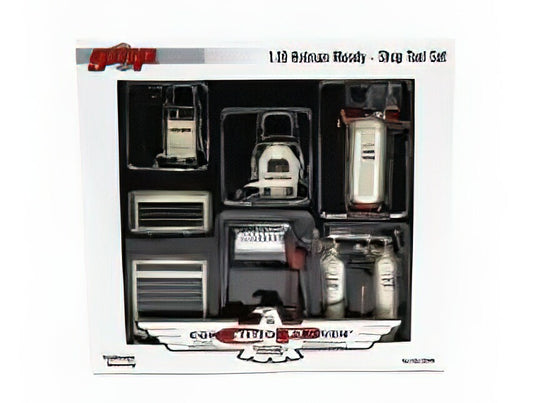 アクセサリー SET OFFICINA GARAGE TOOL SET HOLMAN MOODY CREAM RED BLACK/GMP 1/18ミニカー