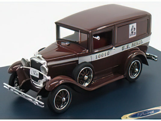 FORD USA - MODEL-A VAN US MAIL 1931 - BROWN/GENUINE-FORD-PARTS 1/43模型モデルキット