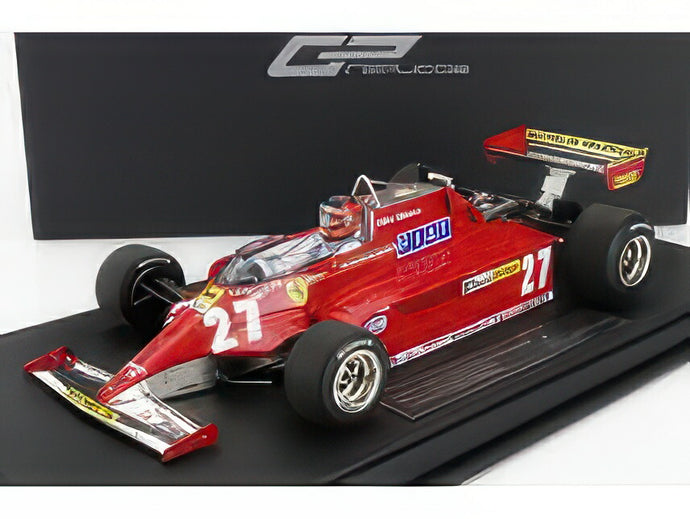 FERRARI F1 126CK N 27 WINNER MONACO GP (WITH PILOT FIGURE) 1981 G.VILLENEUVE RED/GP Replicas 1/18ミニカー