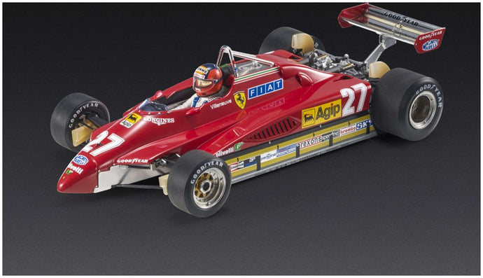 【予約】12月以降発売予定FERRARI F1 126 C2 N 27 2位 サンマリノGP (パイロットフィギュア付き) 1982 ジル・ヴィルヌーヴ レッド/ GP Replicas 1/18 ミニカー