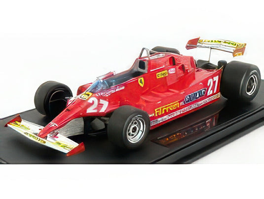 FERRARI F1 126CX COMPREX TURBO N 27 USA OVEST LONG BEACH GP 1981 G.VILLENEUVE RED/GP Replicas 1/18ミニカー