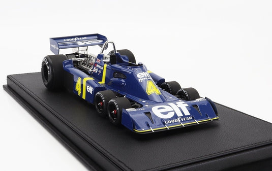 TYRRELLティレル - F1 P34 ELF 6 WHEELS N 4 2nd SWEDEN GP 1976 P.DEPAILLER - BLUE YELLOW /GP Replicas 1/18 ミニカー