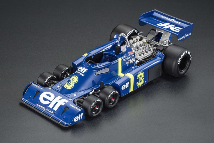 TYRRELLティレル - F1 P34 ELF 6 WHEELS N 3 2nd MONACO GP 1976 J.SCHECKTER - BLUE YELLOW /GP Replicas 1/18 ミニカー