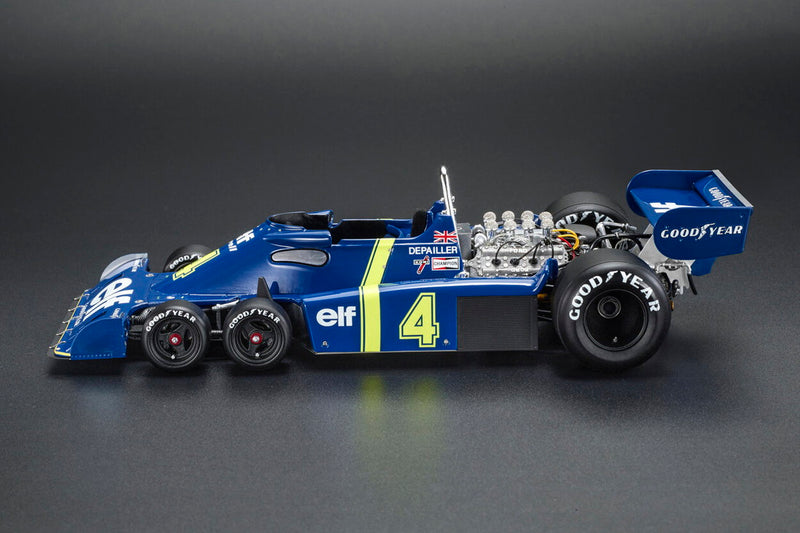 ギャラリービューアに画像をロードする, 【予約】TYRRELL F1 P34 ELF 6輪 N 4 3位 モナコGP 1976 パトリック・デパイユ ブルー イエロー/ GP Replicas 1/18 500台限定ミニカー
